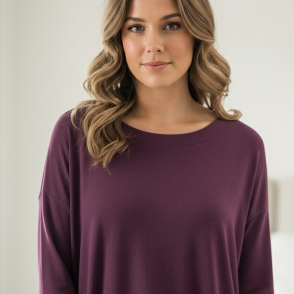 Banana Republic Rich Purple Long Sleeve Top